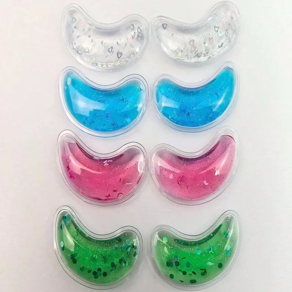 Hot & Cold Compress Eye Pad Reusable Ice Gel Eye Pack Cooling Gel Eye Pad for Eye Strain Swelling Dark Circle Skin Care Tools