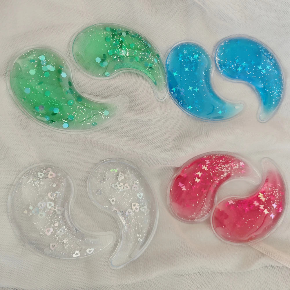 Hot & Cold Compress Eye Pad Reusable Ice Gel Eye Pack Cooling Gel Eye Pad for Eye Strain Swelling Dark Circle Skin Care Tools