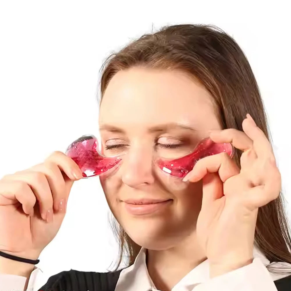 Hot & Cold Compress Eye Pad Reusable Ice Gel Eye Pack Cooling Gel Eye Pad for Eye Strain Swelling Dark Circle Skin Care Tools